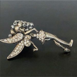 Vintage y2k Swarowski Fairy Statement Ring